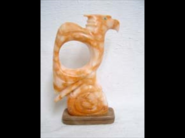 orange alabaster eagle
