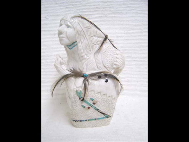 warrior w eagle & horse