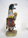 Native American Hopi Carved Red Tail Hawk (Palakwayo) Guard Katsina Doll by Donald Sockyma