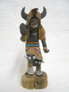 Native American Hopi Carved White Buffalo (Mosairu) Great Spiritual Protector Katsina Doll by Dan Bert