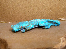 Zuni Carved Lizard Fetish by Karen Zunie