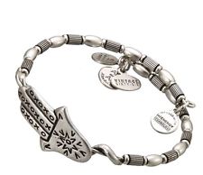 Alex and Ani  hamsa wrap vintage 66 SILVER Bracelet vw336rs RARE